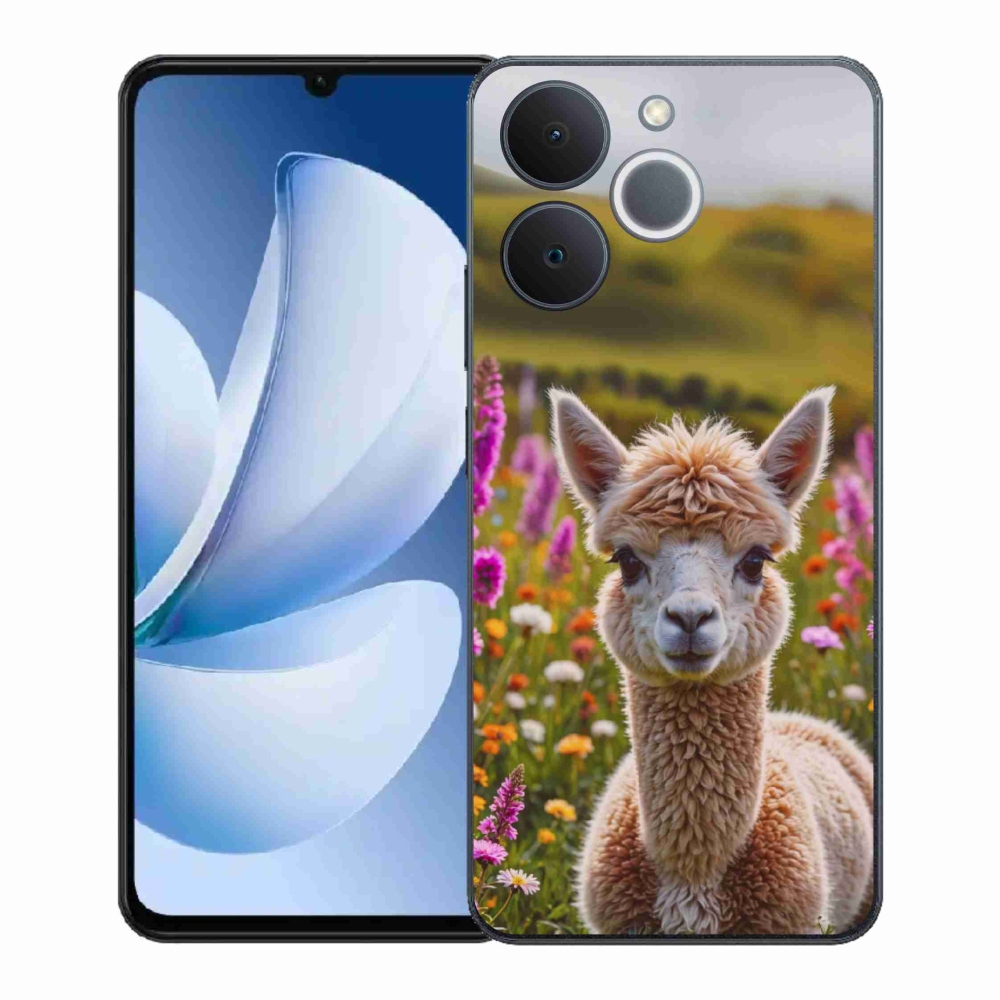 Zselés borítás mmCase a Realme Note 70T számára - láma a réten