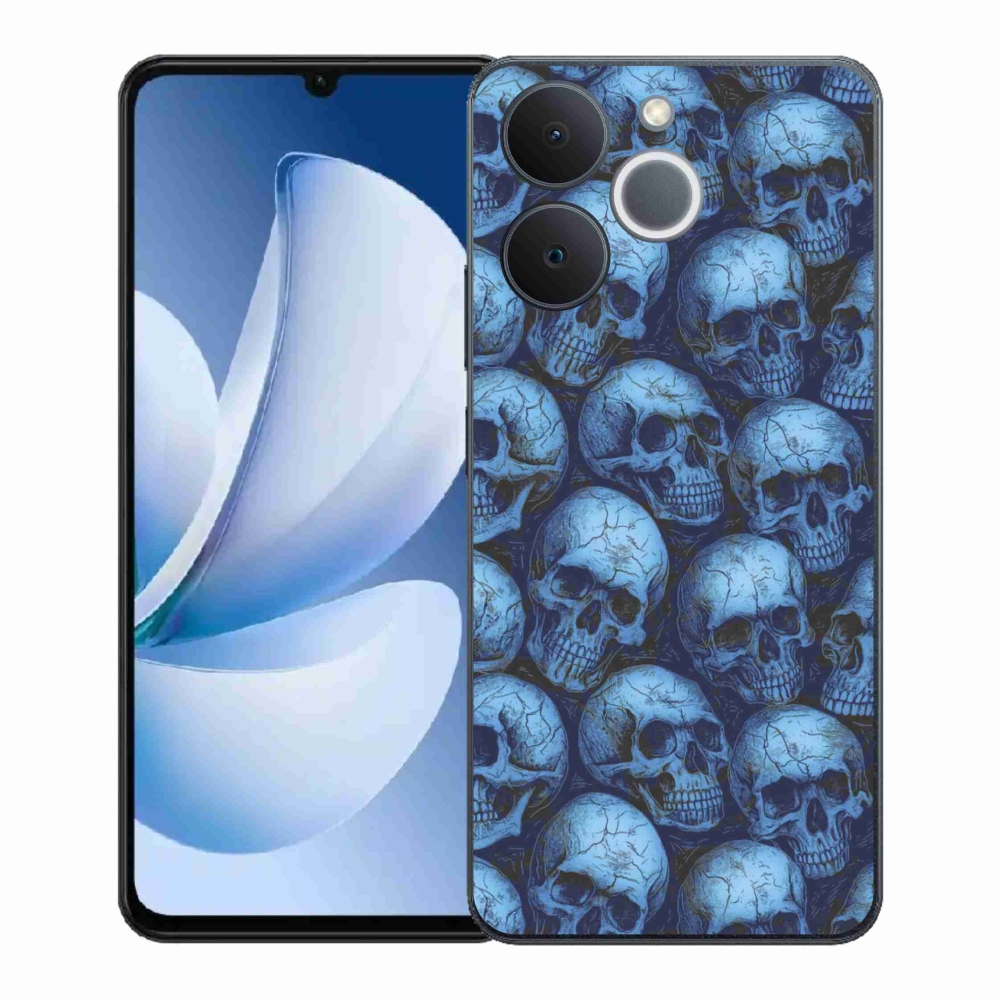 Zselés borítás mmCase a Realme Note 70T készülékhez - koponyák