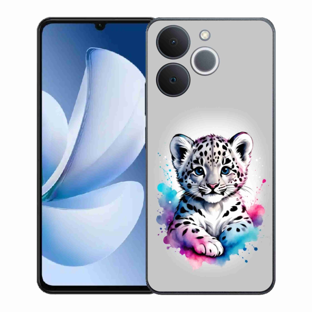 Zselés borítás mmCase a Realme Note 70T készülékhez - leopárd kölyök