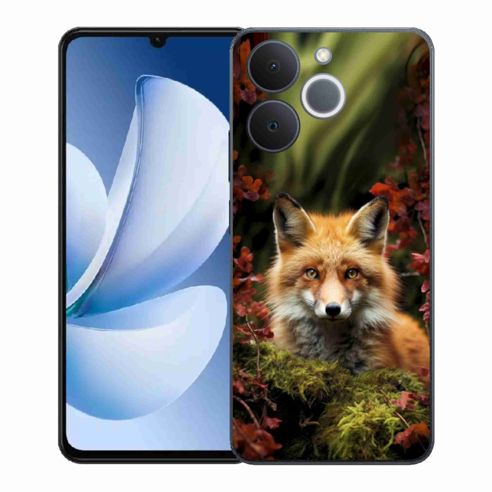 Zselés borítás mmCase a Realme Note 70T-hez - róka az erdőben