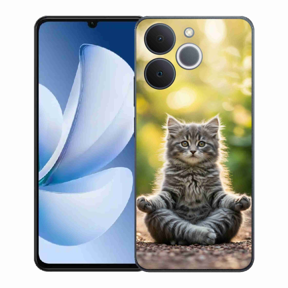 Gél borítás mmCase a Realme Note 70T számára - meditáló cica