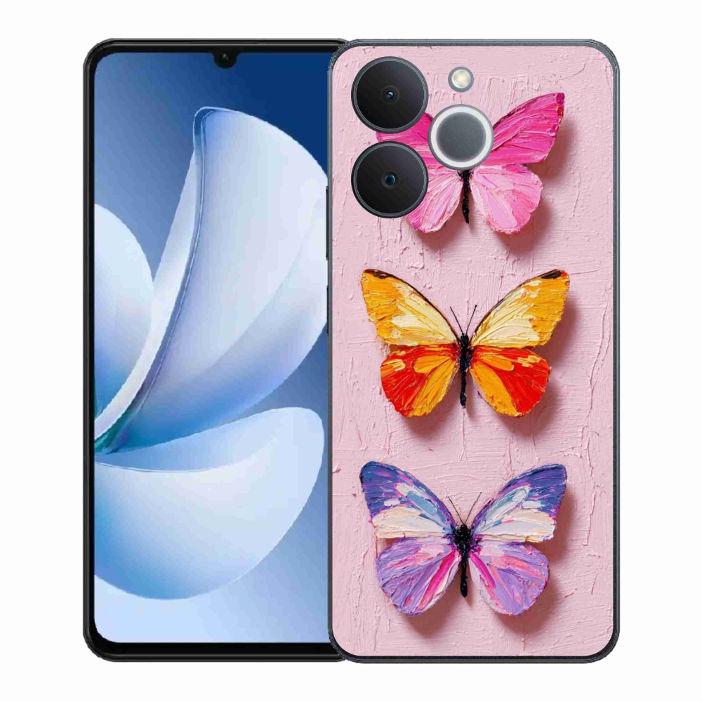 Gél borító mmCase a Realme Note 70T-hez - pillangó szentháromság