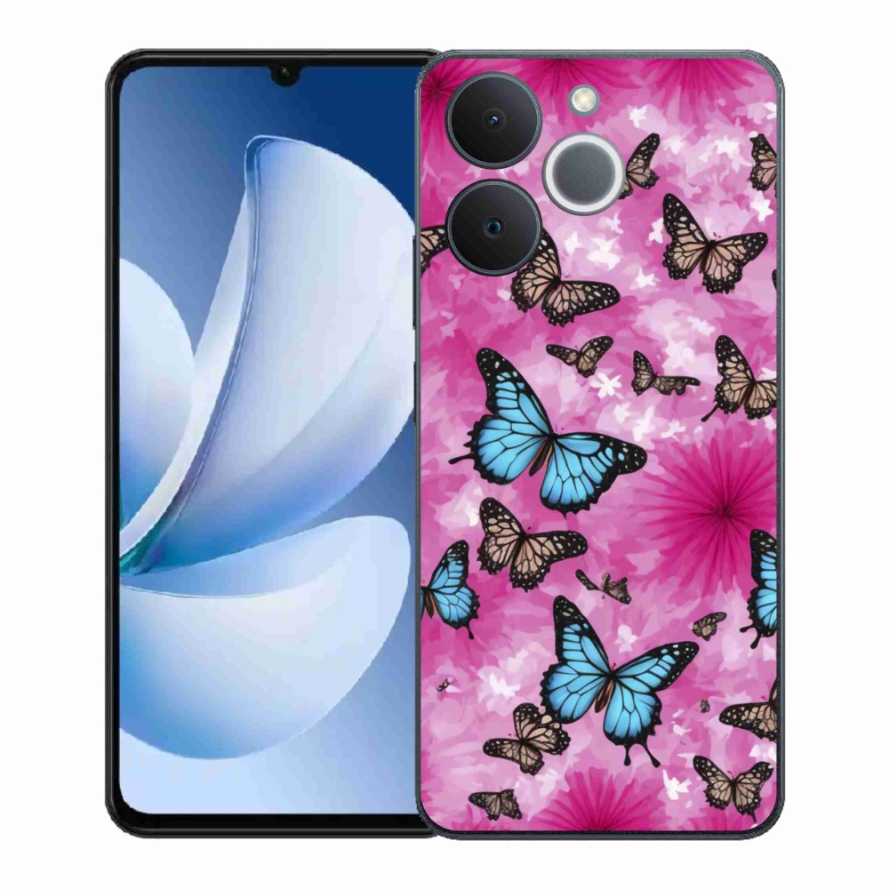 Zselés borítás mmCase a Realme Note 70T készülékhez - pillangókert