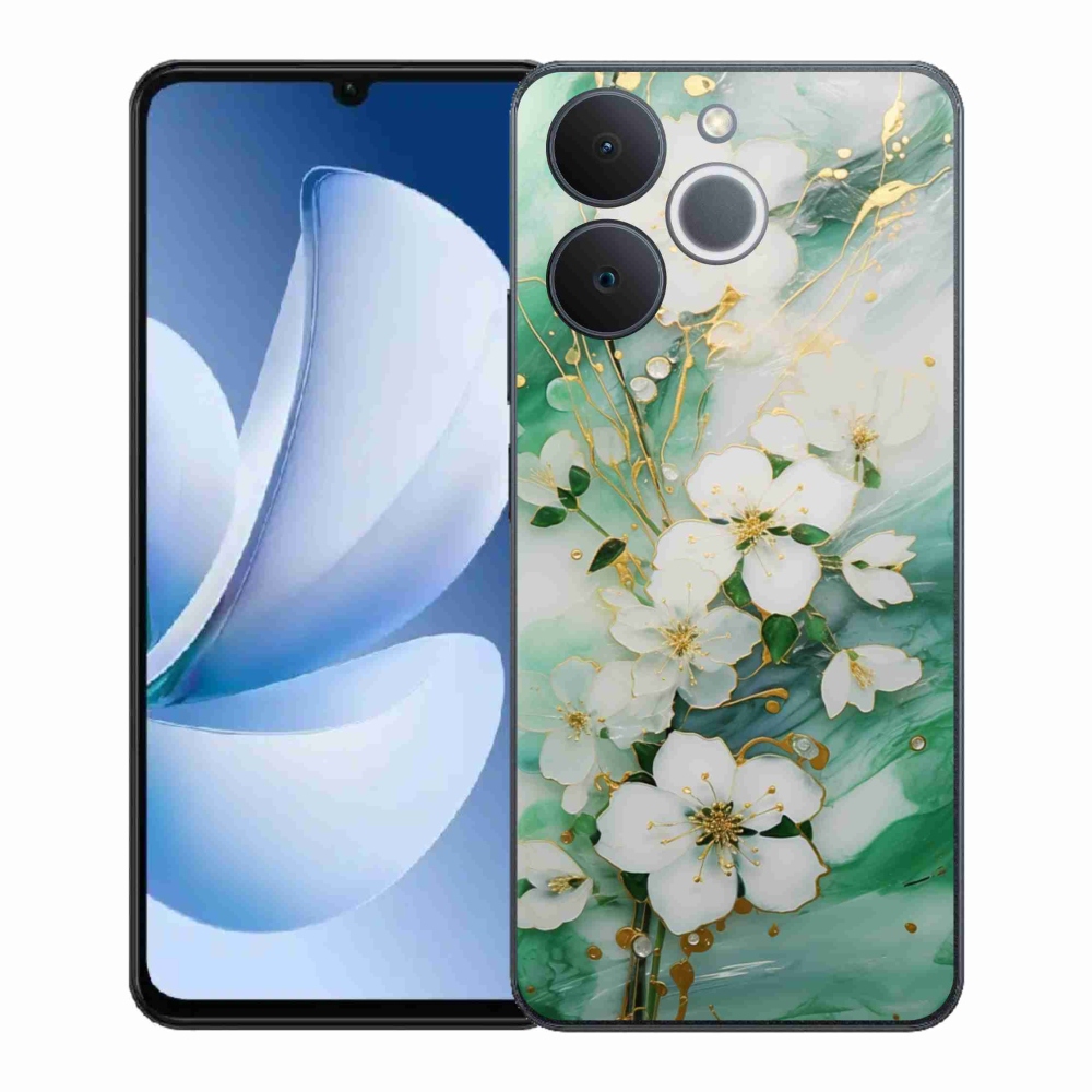 Gél borító mmCase a Realme Note 70T készülékhez - finom virágok
