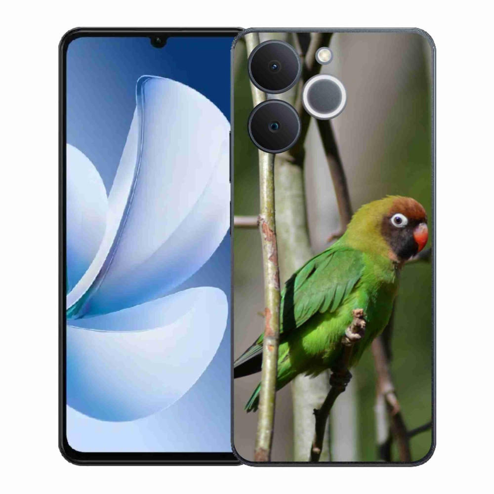 Zselés borítás mmCase a Realme Note 70T számára - papagáj agapornis