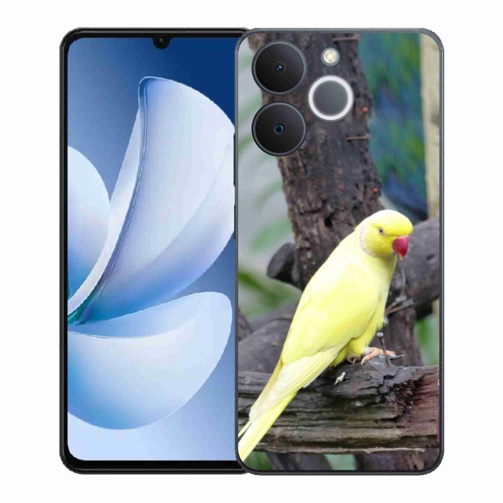 Zselés borítás mmCase a Realme Note 70T készülékhez - papagáj alexander sárga