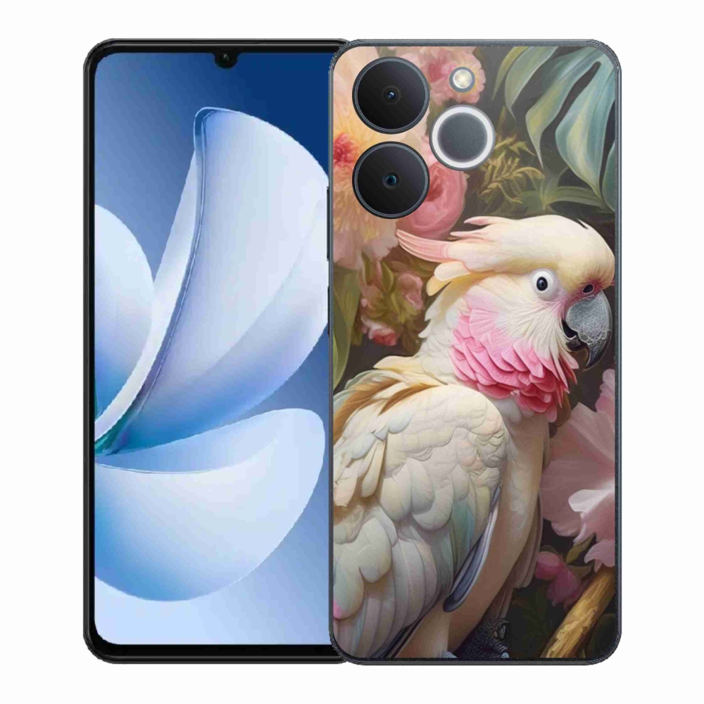 Zselés borítás mmCase a Realme Note 70T készülékhez - papagáj kakadu rózsaszín 2