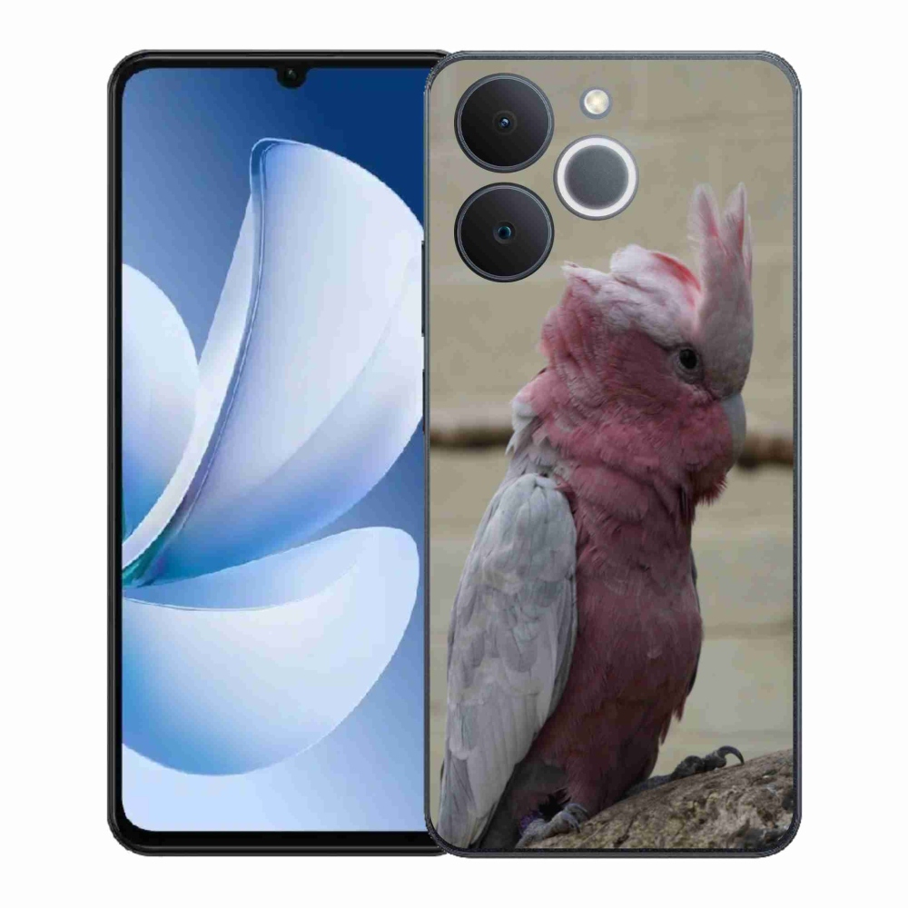 Zselés borítás mmCase a Realme Note 70T készülékhez - papagáj kakadu rózsaszínű