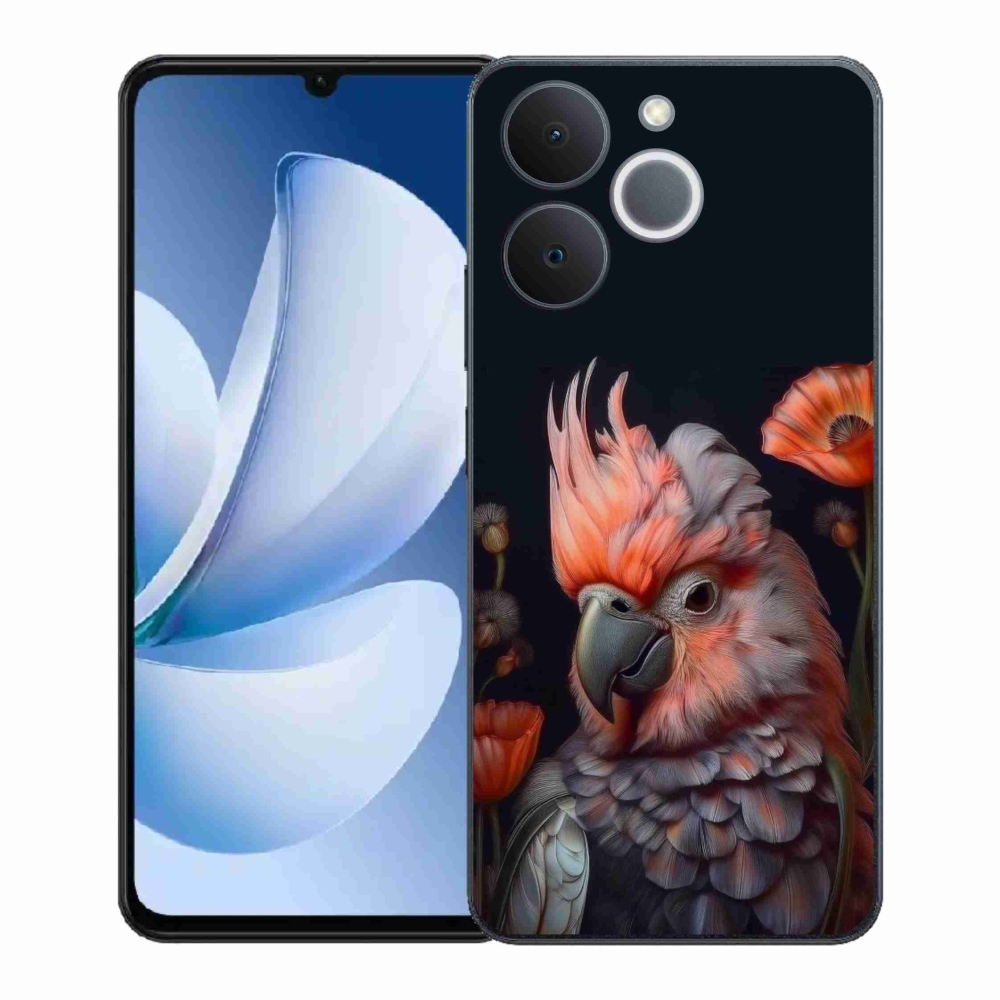 Gél borítás mmCase a Realme Note 70T-hez - papagáj kakadu színekben