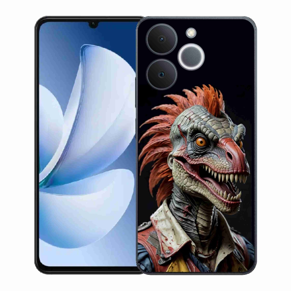 Zselés borítás mmCase a Realme Note 70T-hez - punk dinoszaurusz
