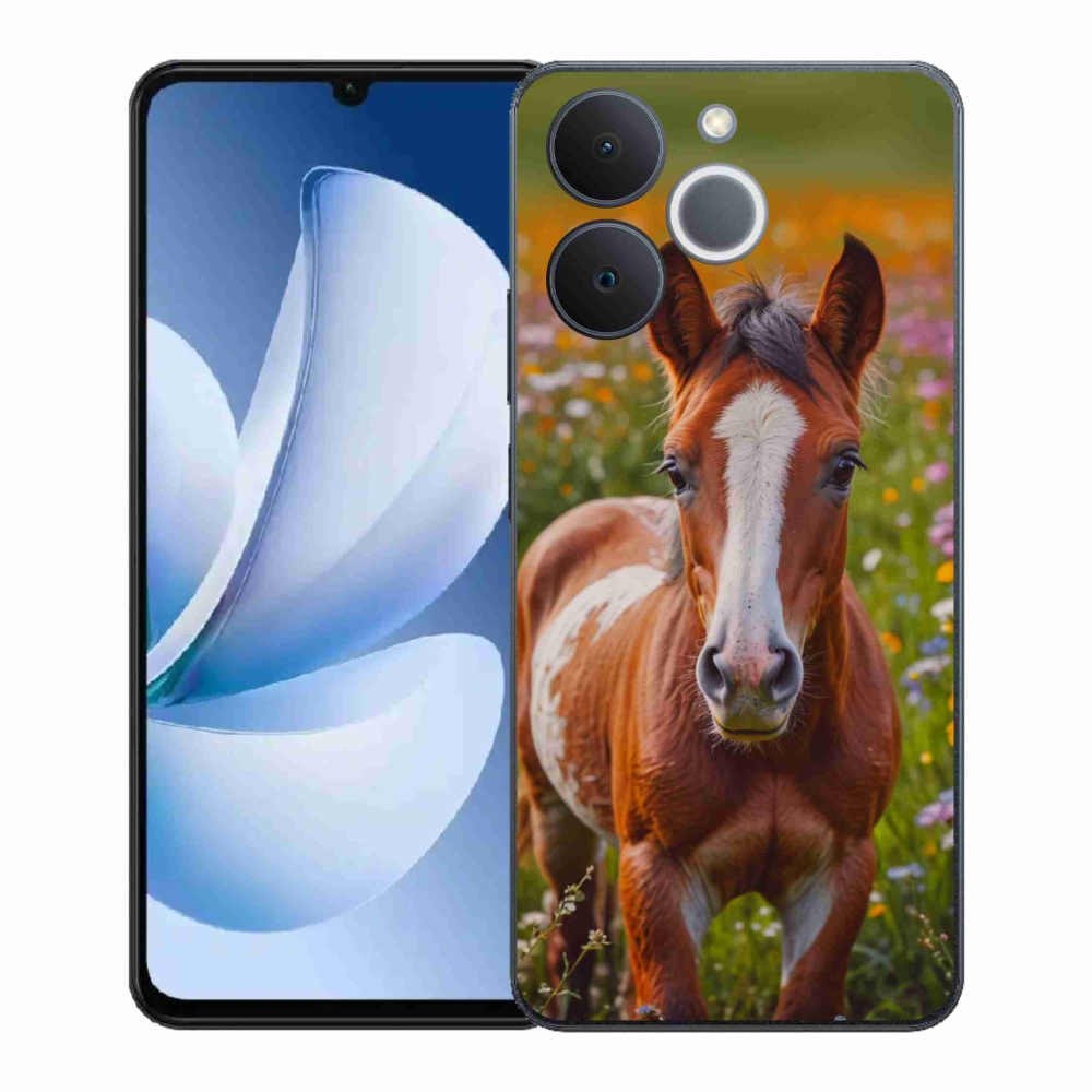 Gél borítás mmCase a Realme Note 70T-hez - aranyos csikó
