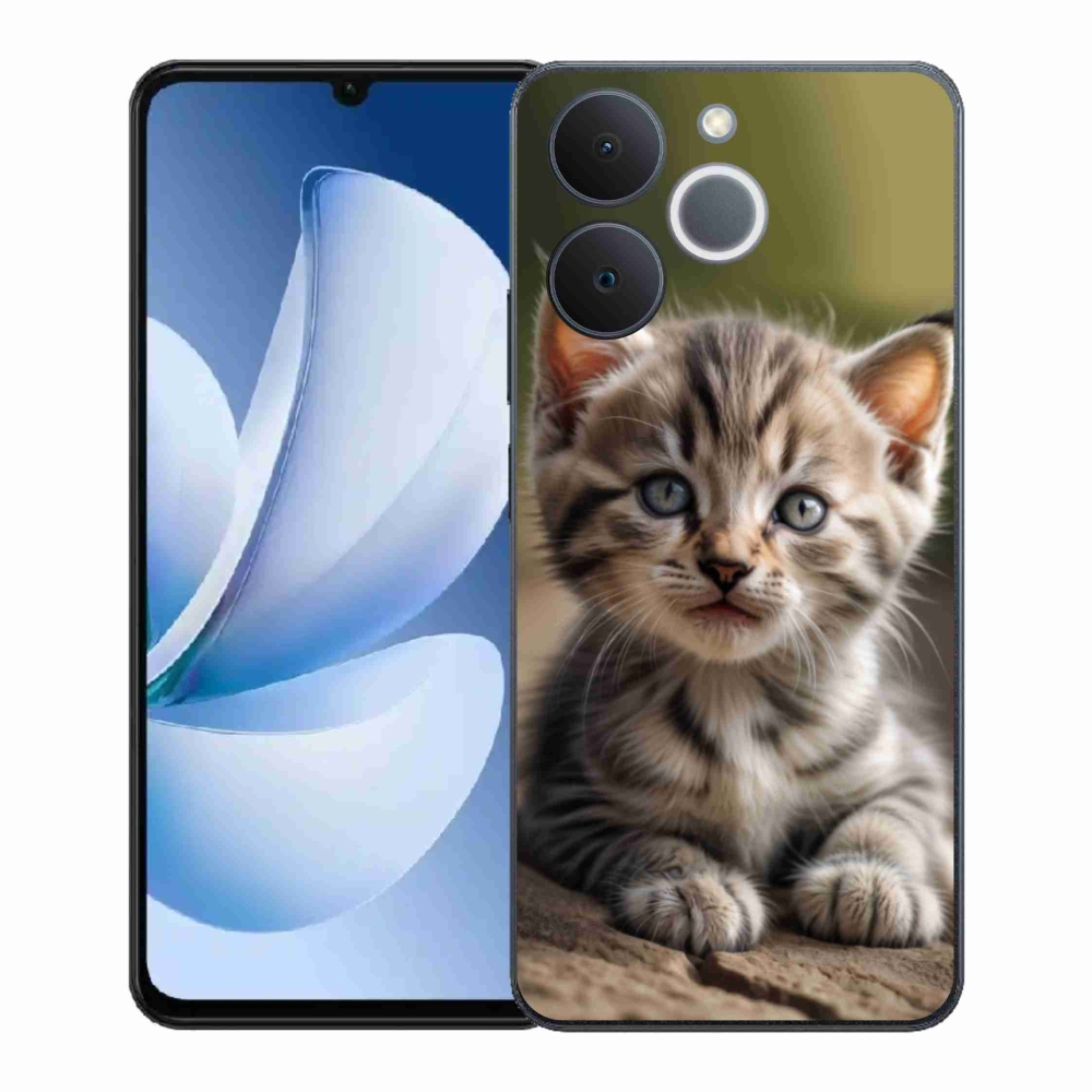 Gél borítás mmCase a Realme Note 70T számára - aranyos cica 9