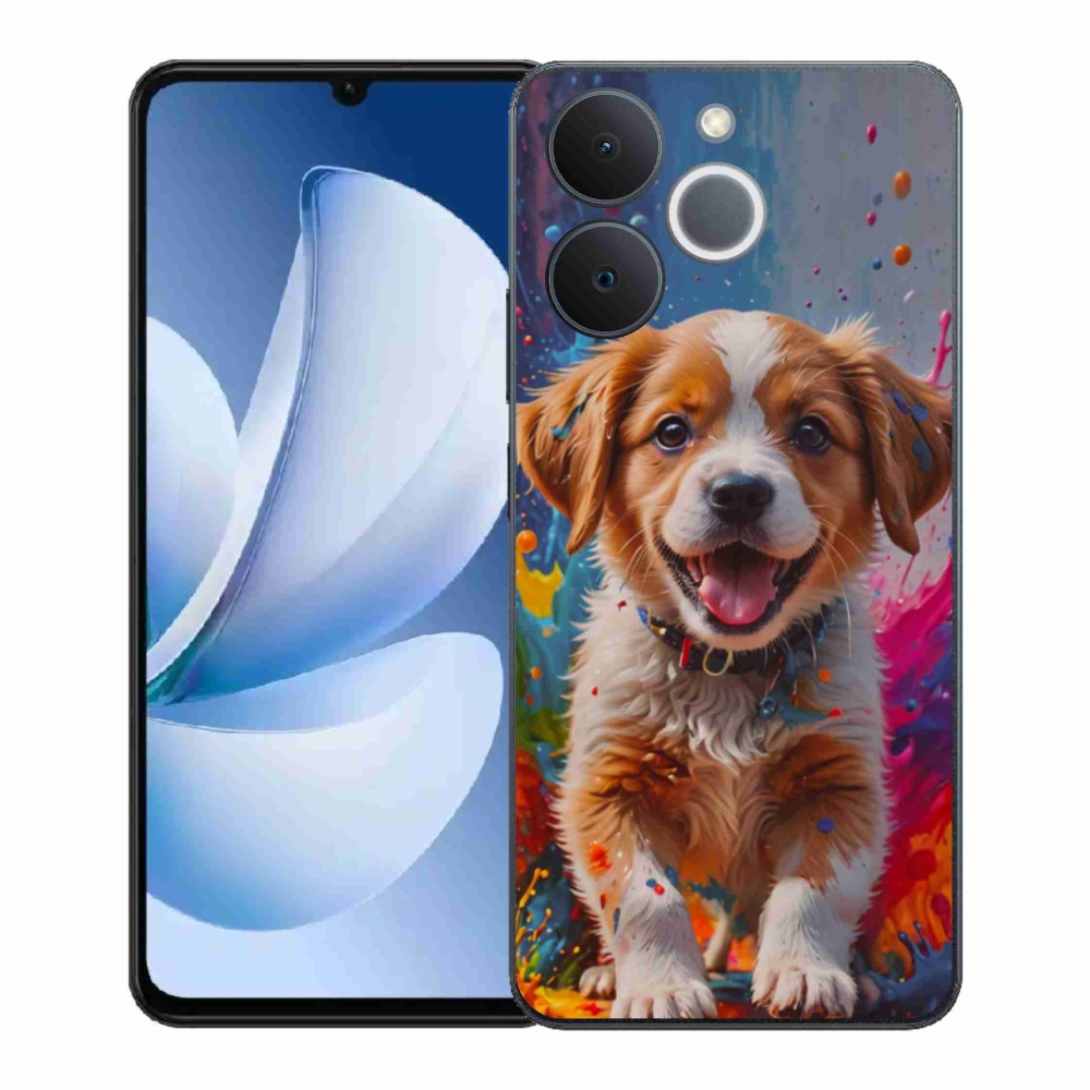 Gél borítás mmCase a Realme Note 70T-hez - aranyos kiskutya 3
