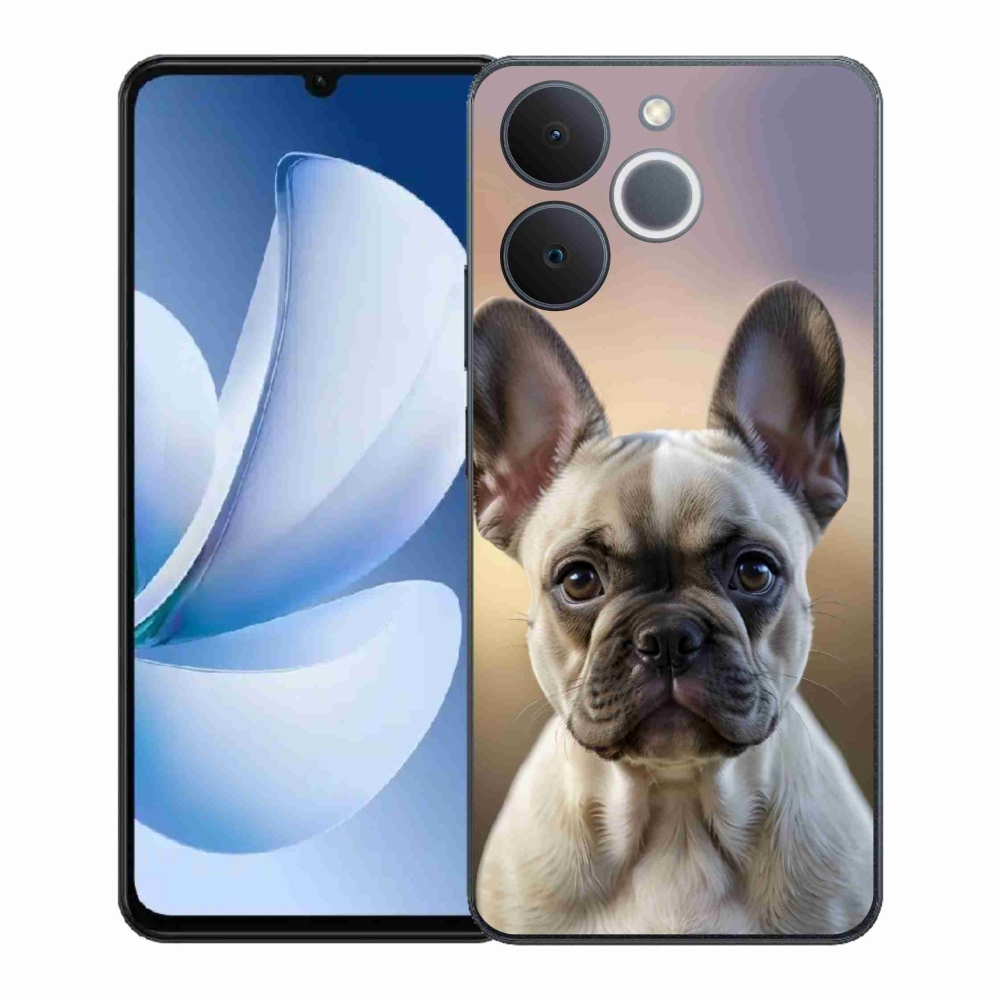 Gél borítás mmCase a Realme Note 70T számára - aranyos francia bulldog