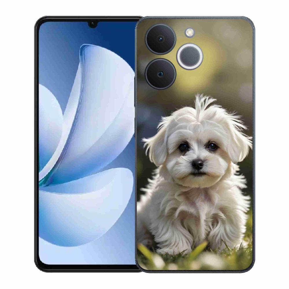 Gél borítás mmCase a Realme Note 70T-hez - aranyos máltai kutya
