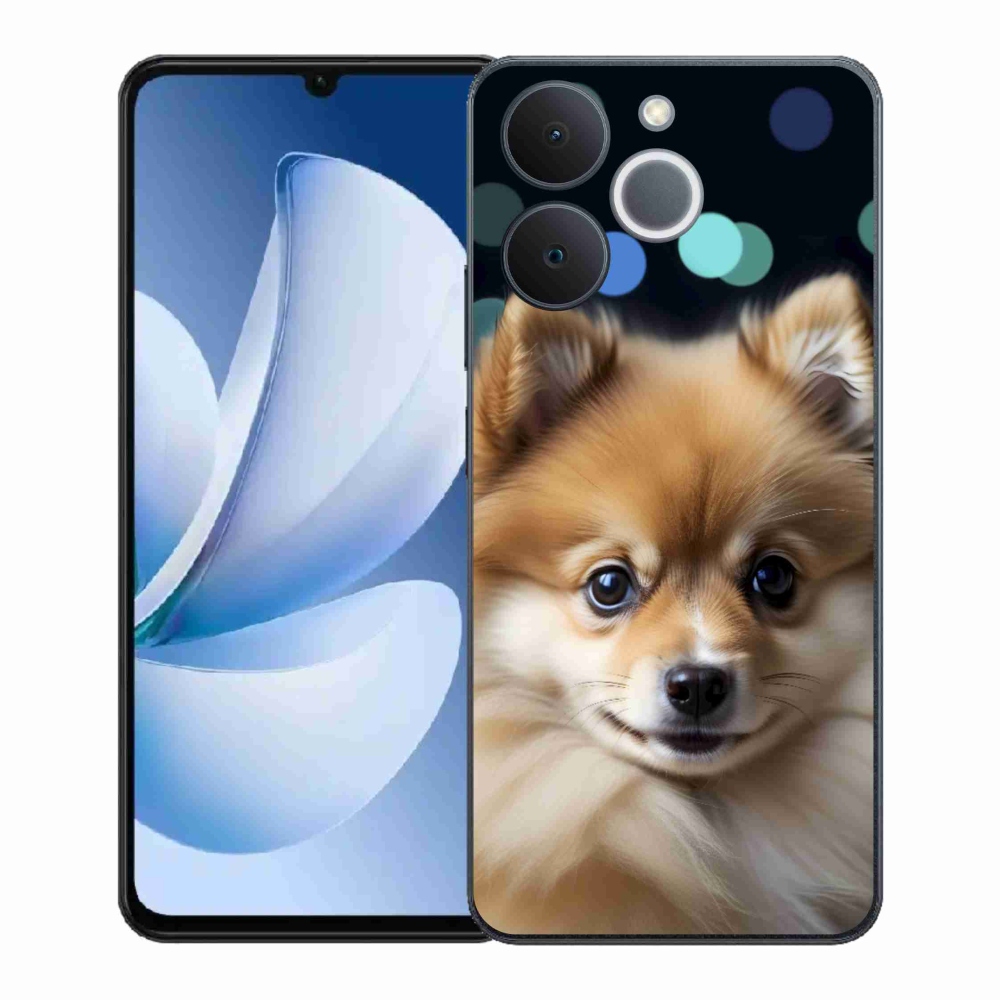 Zselés borítás mmCase a Realme Note 70T számára - aranyos pomerániai kutya