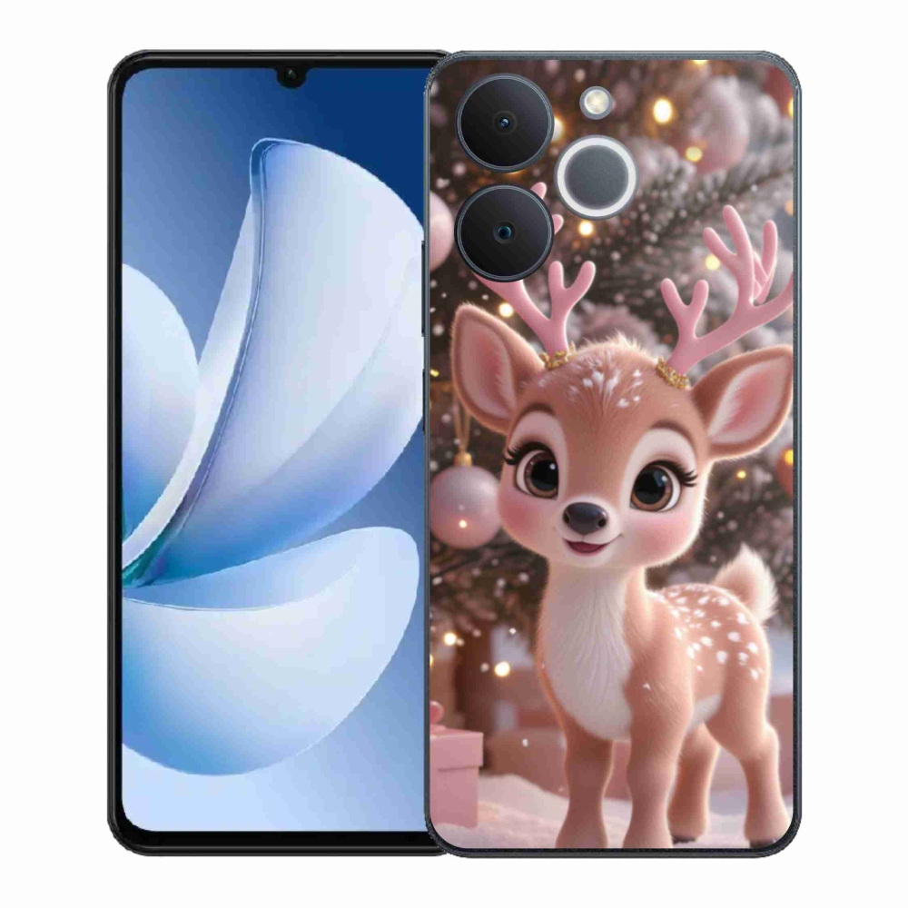 Zselés borítás mmCase a Realme Note 70T készülékhez - aranyos rénszarvas