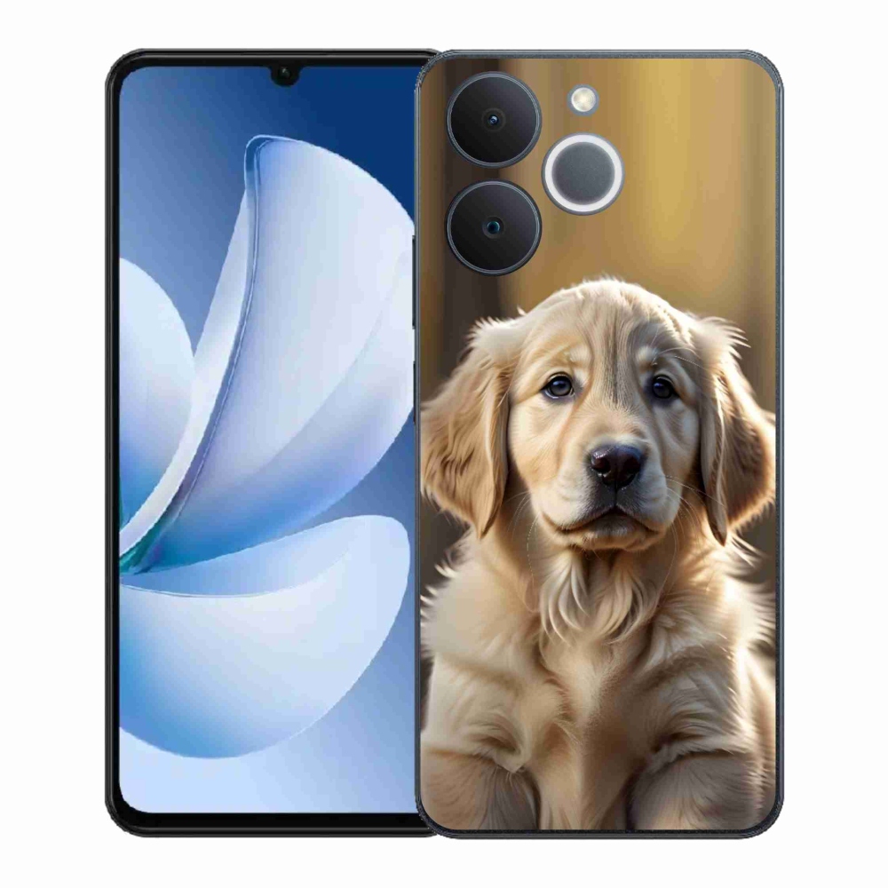 Gél borítás mmCase a Realme Note 70T számára - aranyos arany retriever