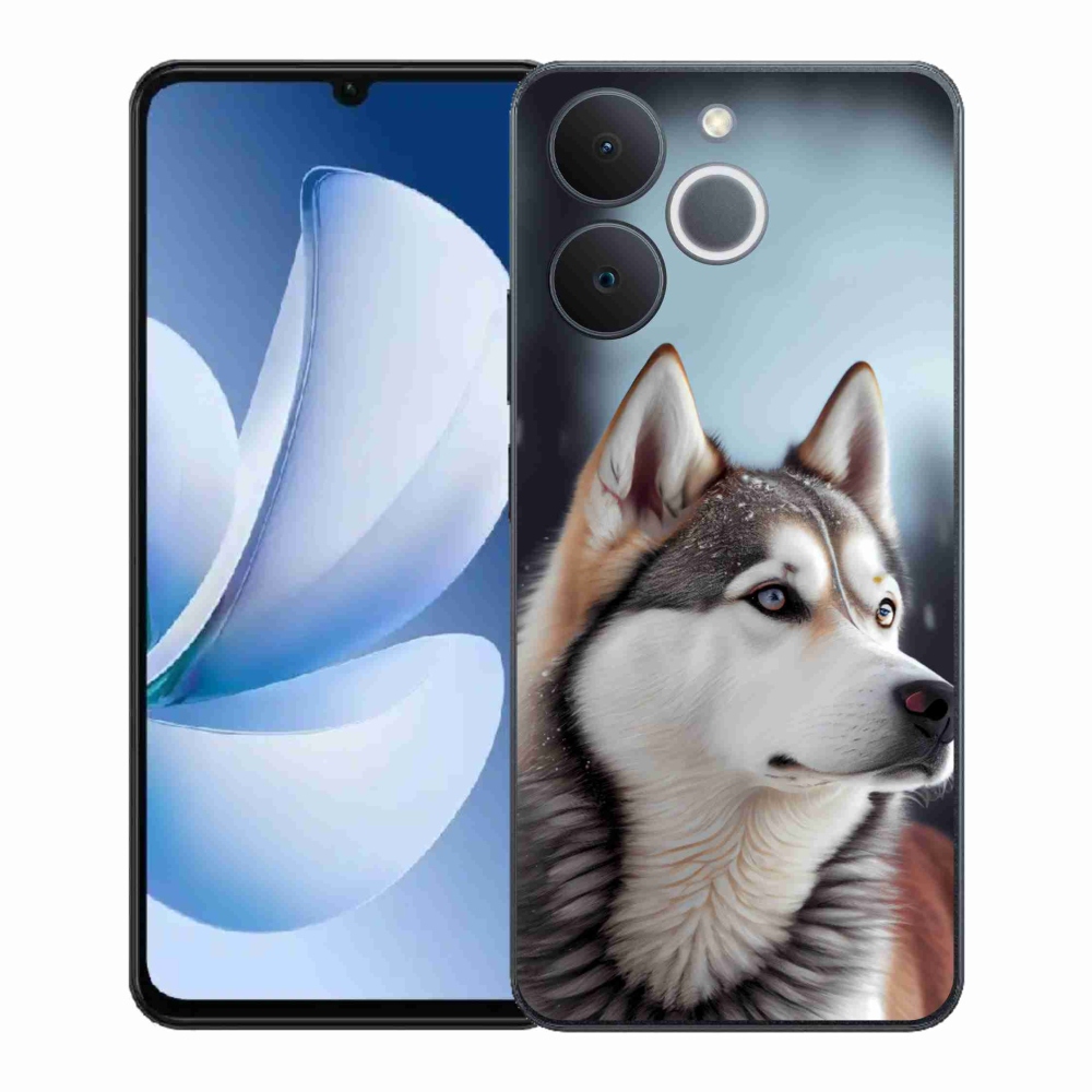 Gél borítás mmCase a Realme Note 70T számára - Siberian Husky