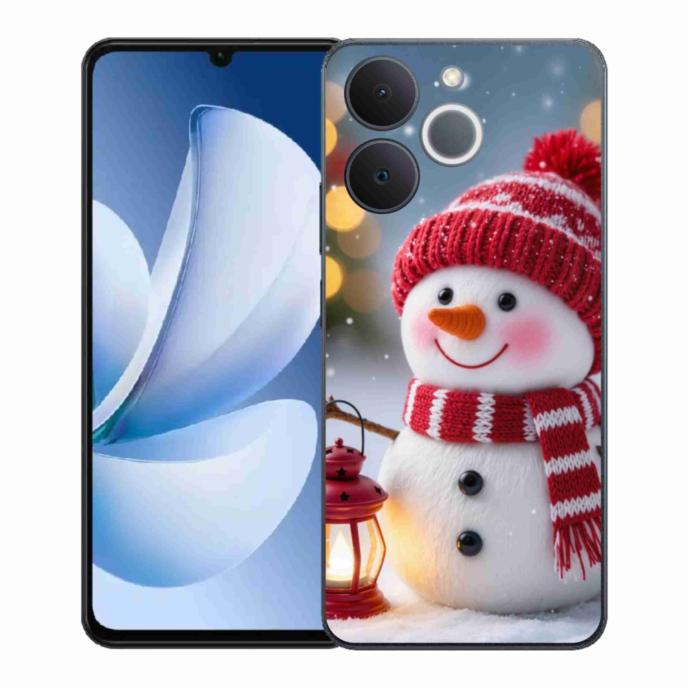 Zselés borítás mmCase a Realme Note 70T-hez - hóember 2