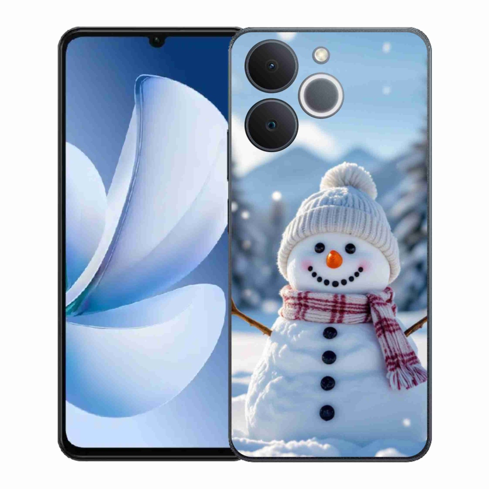 Zselés borítás mmCase a Realme Note 70T-hez - hóember 3