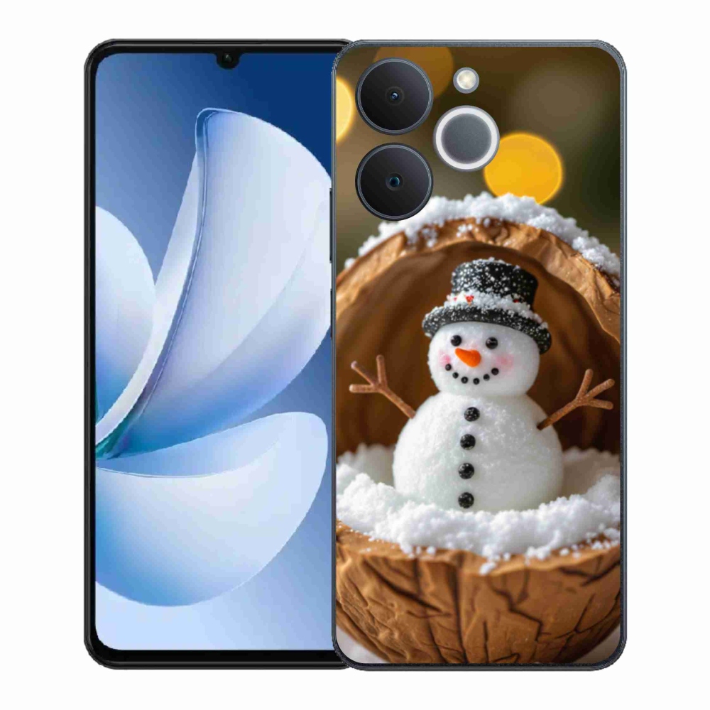 Zselés borítás mmCase a Realme Note 70T-hez - hóember 4