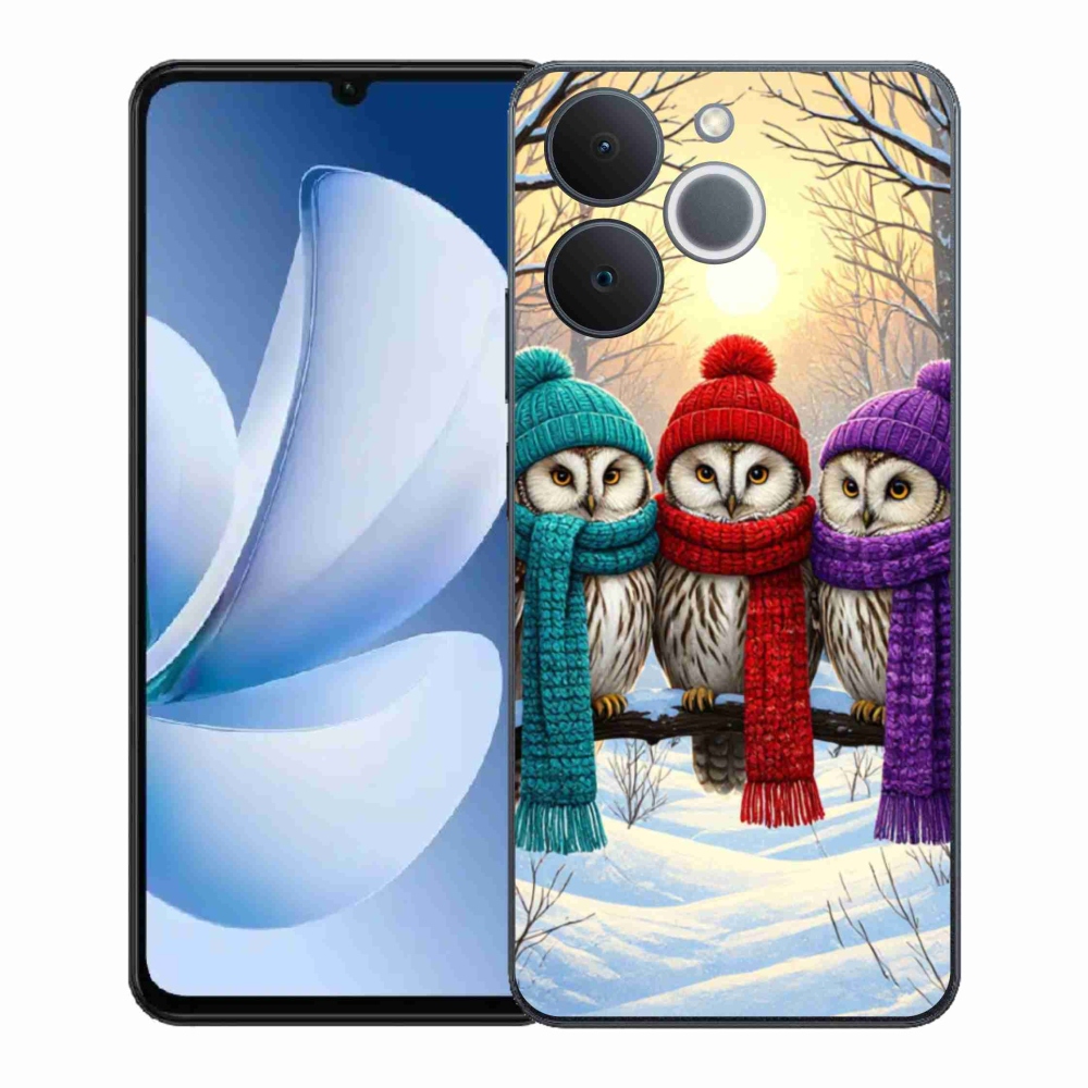 Gél borítás mmCase a Realme Note 70T készülékhez - bagoly barátok