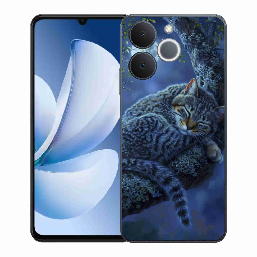 Zselés borítás mmCase a Realme Note 70T-hez - alvó macska