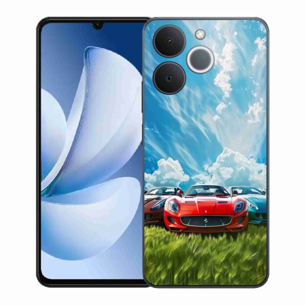 Zselés borítás mmCase a Realme Note 70T számára - sportkocsik