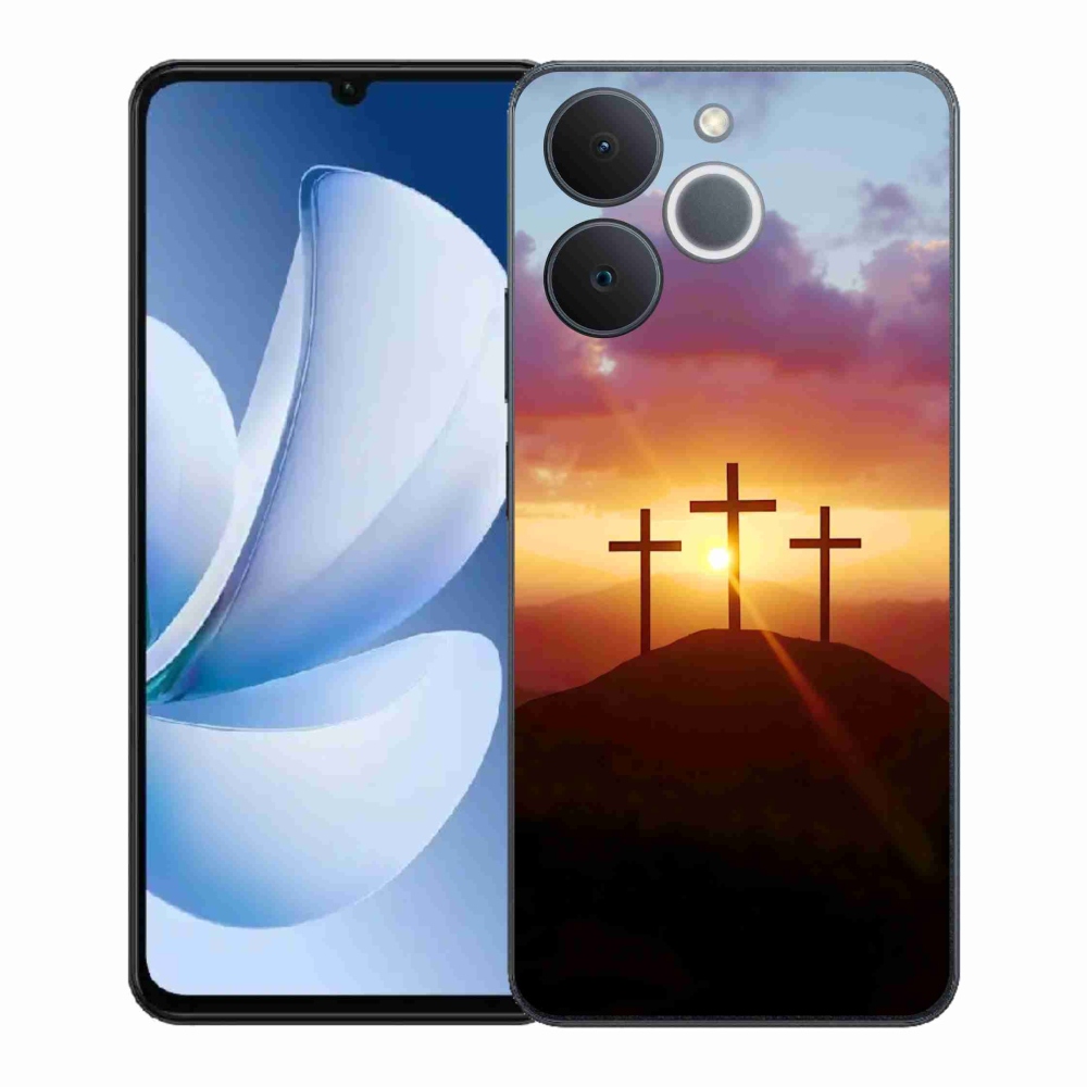 Zselés borítás mmCase a Realme Note 70T készülékhez - három kereszt