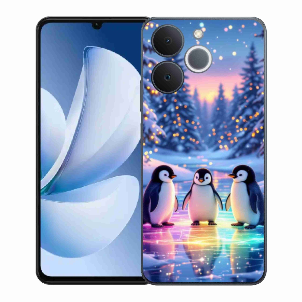 Zselés borítás mmCase a Realme Note 70T készülékhez - pingvinek