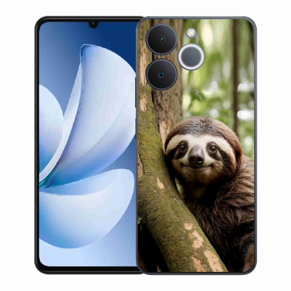 Gél borító mmCase a Realme Note 70T-hez - mosolygó lajhár