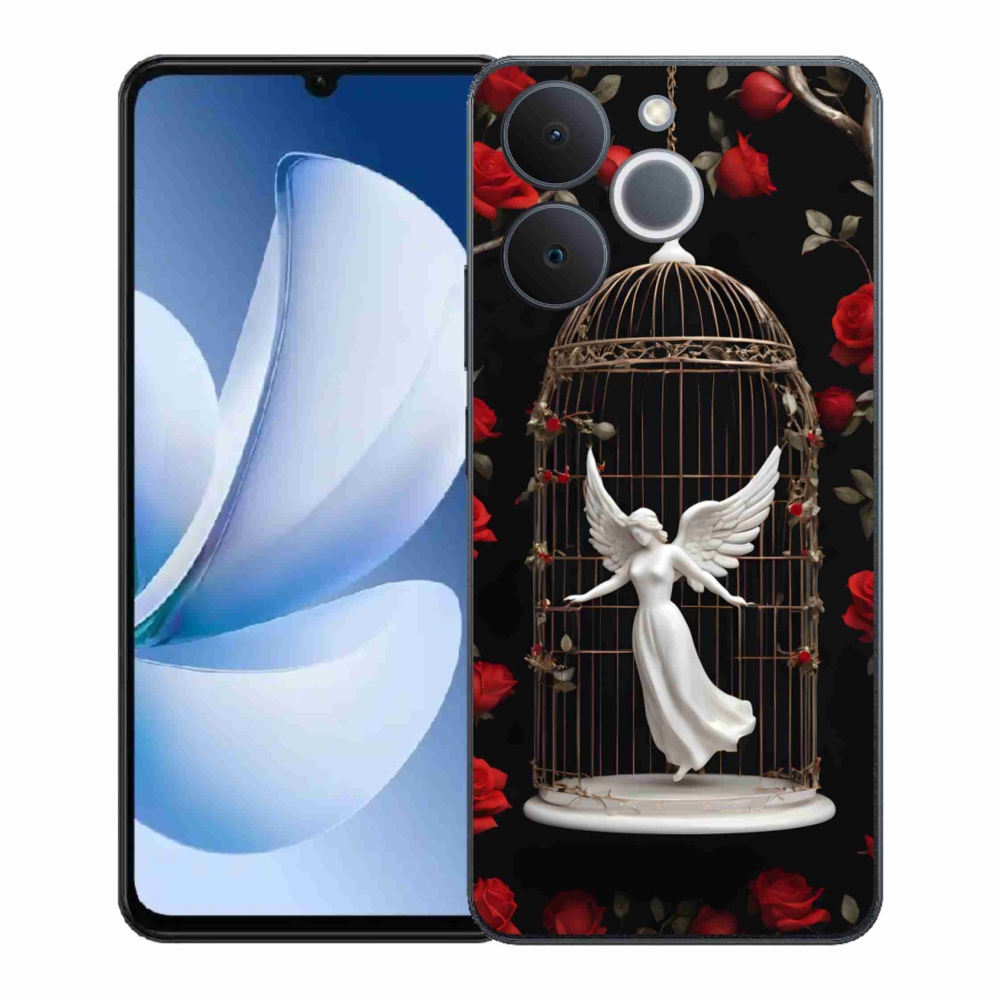 Zselés borítás mmCase a Realme Note 70T számára - csapdába esett angyal