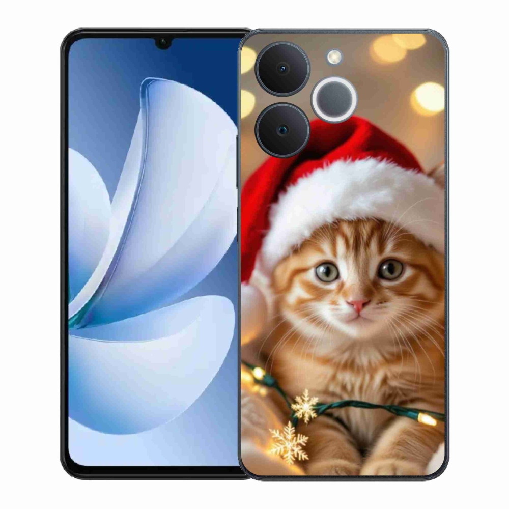 Gél borítás mmCase a Realme Note 70T-hez - Karácsonyi cica