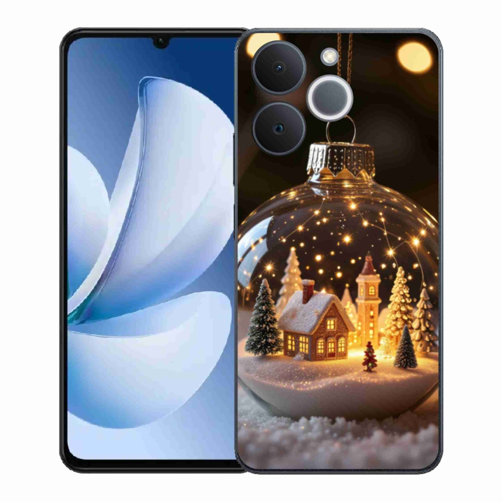 Gél borítás mmCase a Realme Note 70T-hez - Karácsonyi gömbök 3