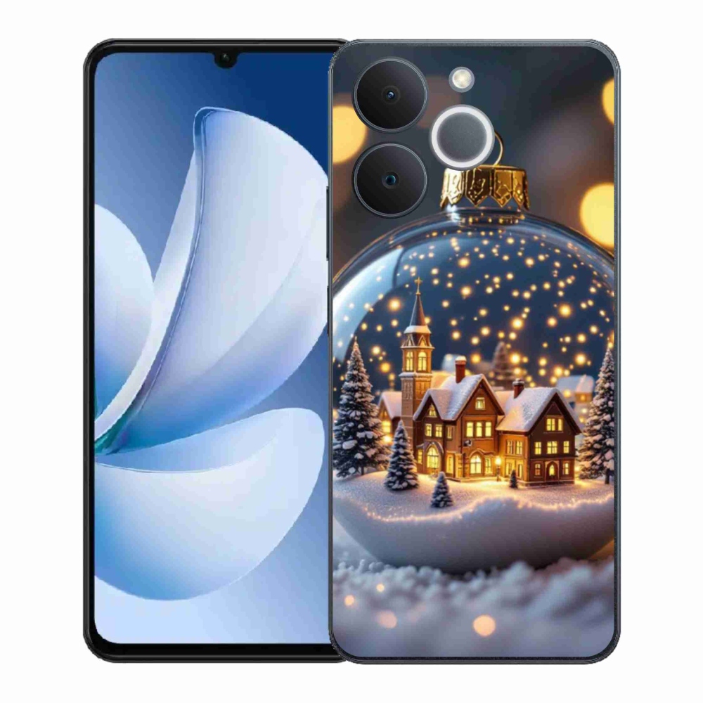 Gél borítás mmCase a Realme Note 70T-hez - Karácsonyi gömbök 4