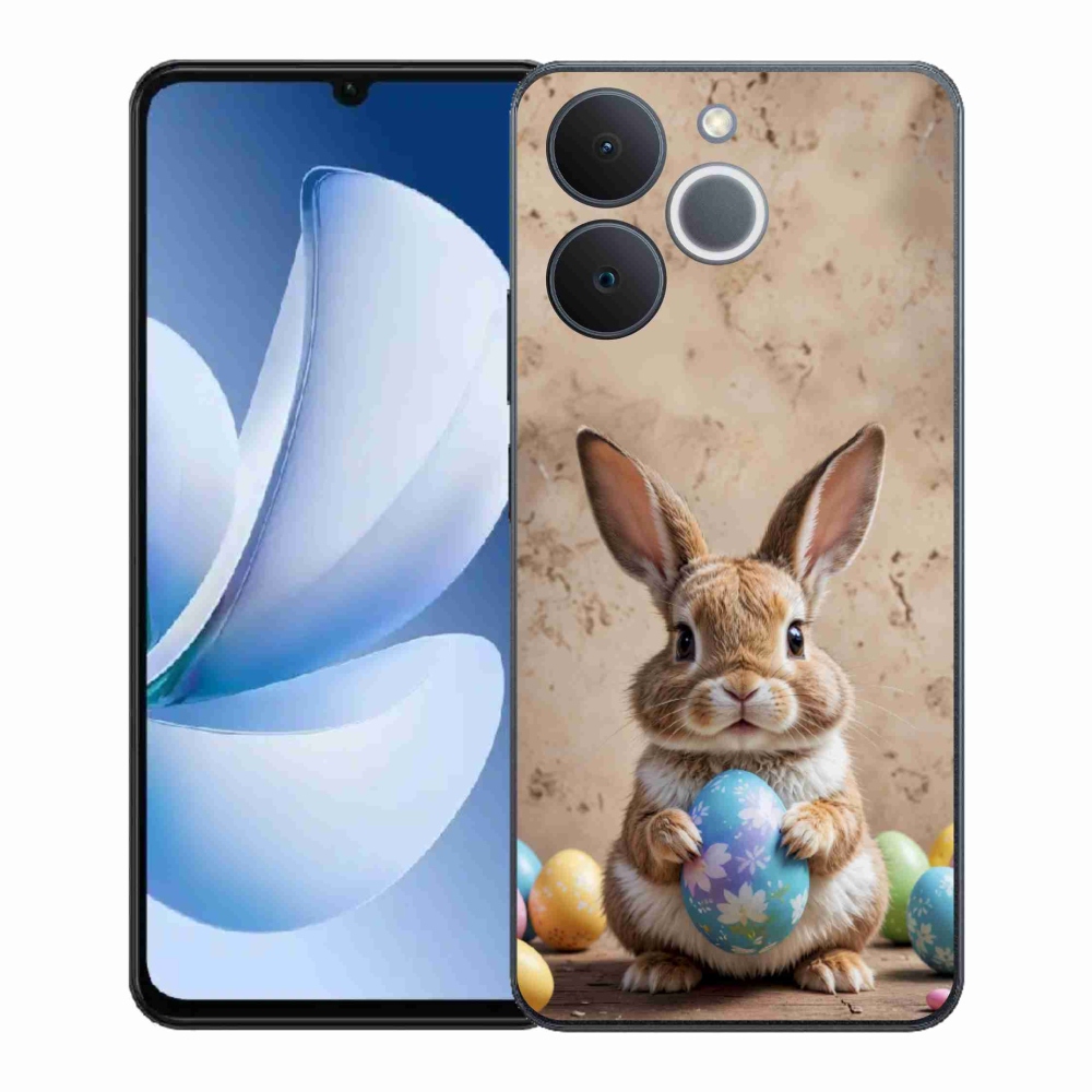 Gél borítás mmCase a Realme Note 70T készülékhez - Húsvéti nyuszi
