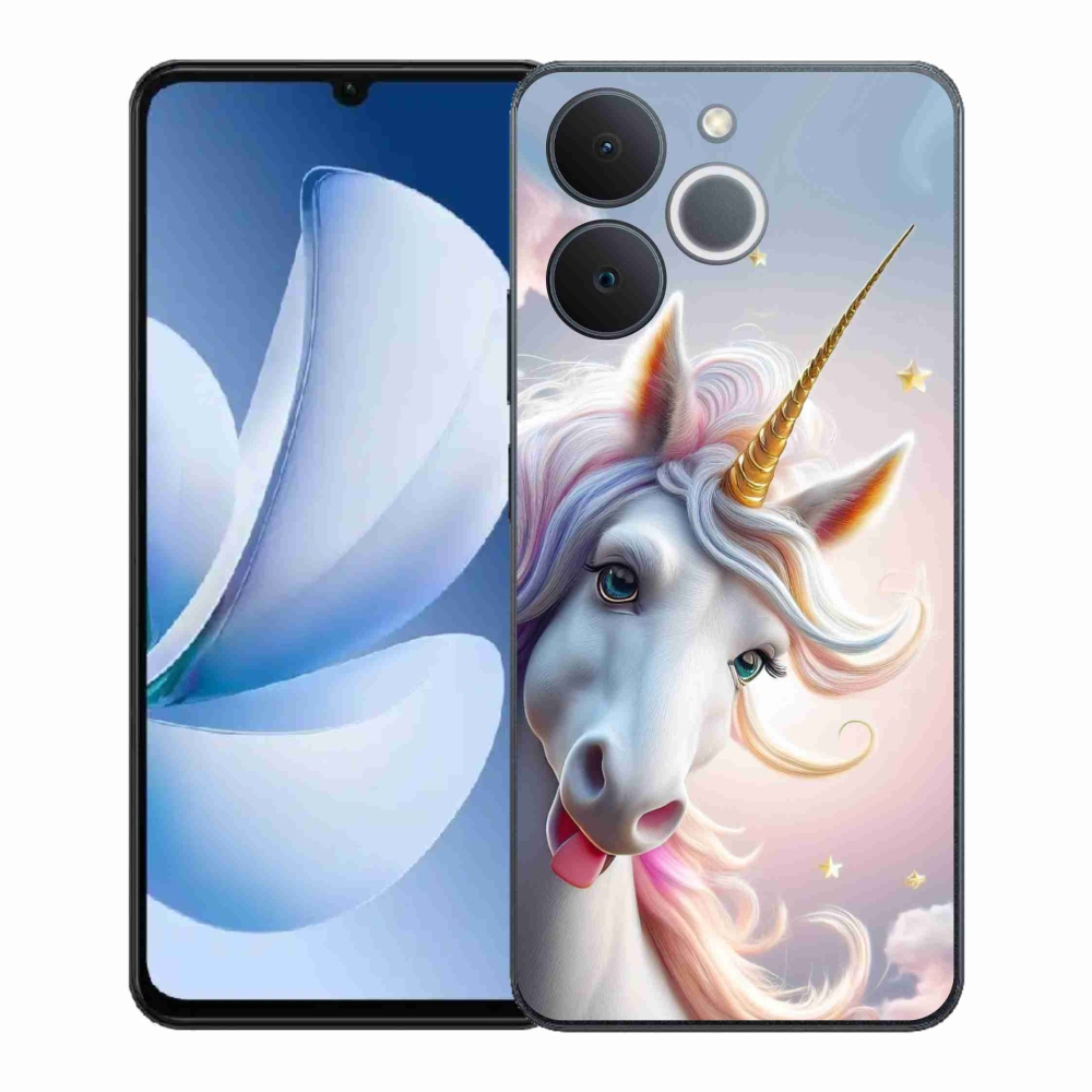 Gél borítás mmCase a Realme Note 70T készülékhez - vidám egyszarvú