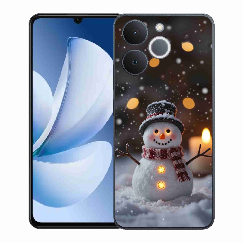 Gél borítás mmCase a Realme Note 70T készülékhez - boldog hóember