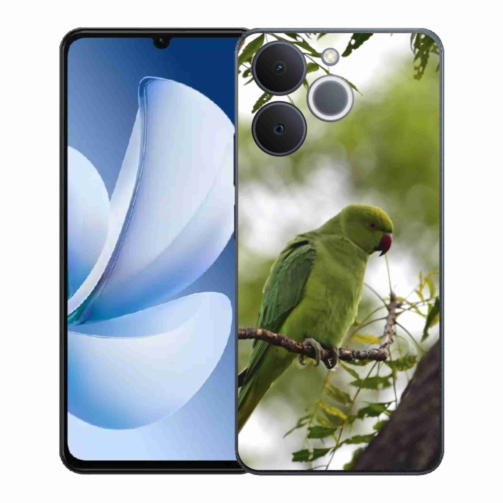 Zselés borítás mmCase a Realme Note 70T készülékhez - zöld papagáj