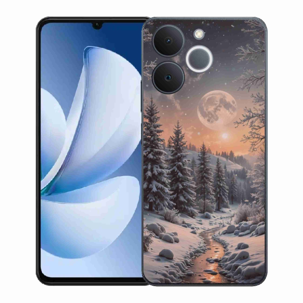 Gél borítás mmCase a Realme Note 70T számára - téli táj 2