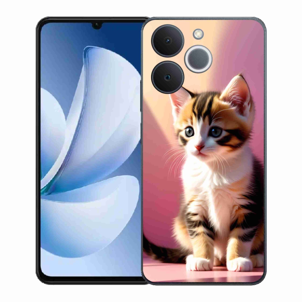 Gél borítás mmCase a Realme Note 70T számára - kíváncsi cica 2