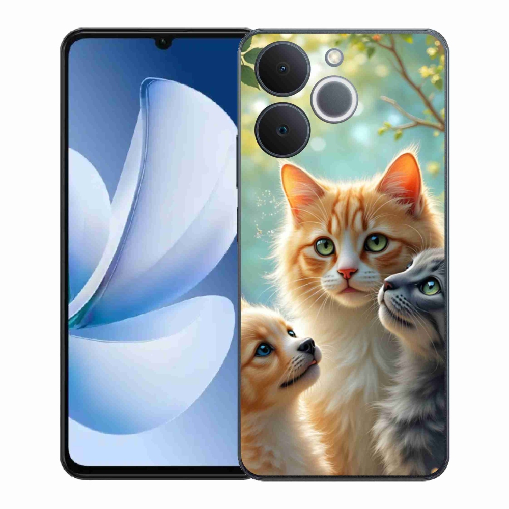 Zselés borítás mmCase a Realme Note 70T-hez - állati barátság 2