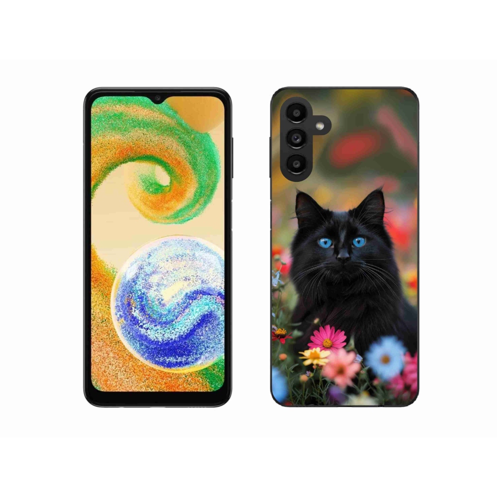 Zselés borítás mmCase Samsung Galaxy A04s (164,7x76,7x9,1 mm) - fekete cica 4