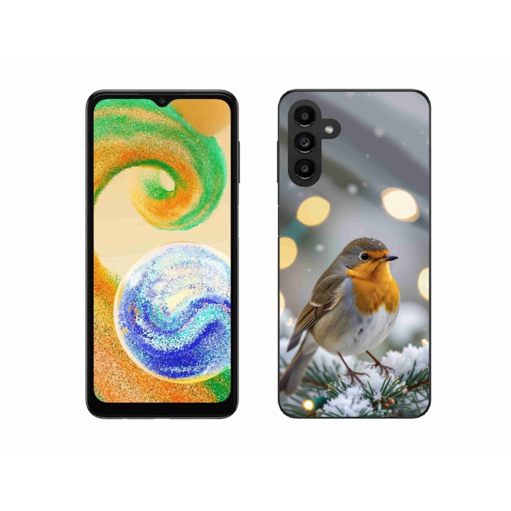 Zselés tok mmCase Samsung Galaxy A04s (164,7x76,7x9,1 mm) - piros téli színben