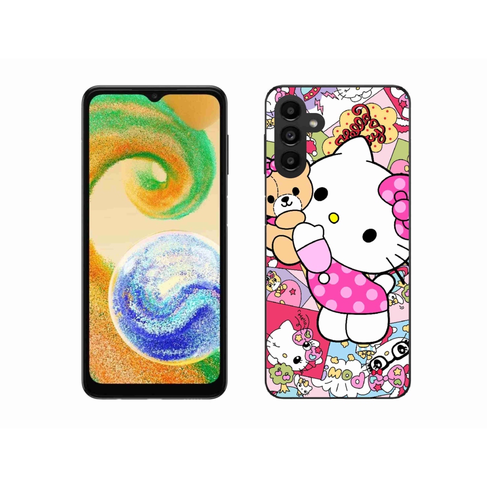 Zselés borítás mmCase Samsung Galaxy A04s (164,7x76,7x9,1 mm) - aranyos cica