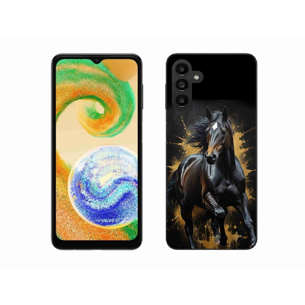 Zselés borítás mmCase Samsung Galaxy A04s (164,7x76,7x9,1 mm) - elegáns fekete ménes