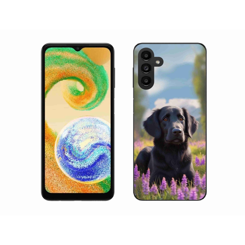 Zselés borító mmCase Samsung Galaxy A04s (164,7x76,7x9,1 mm) - elegáns fekete retriever