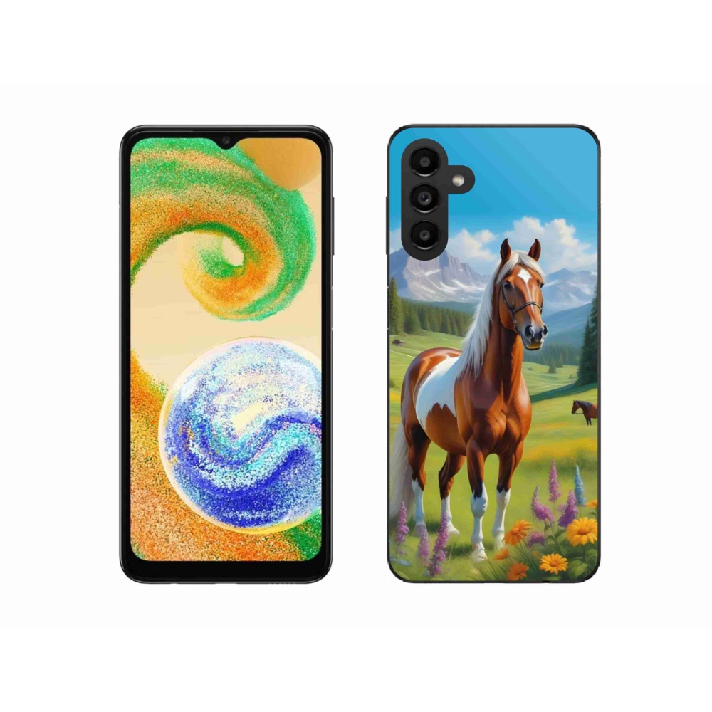 Zselés borítás mmCase Samsung Galaxy A04s (164,7x76,7x9,1 mm) - ló a réten