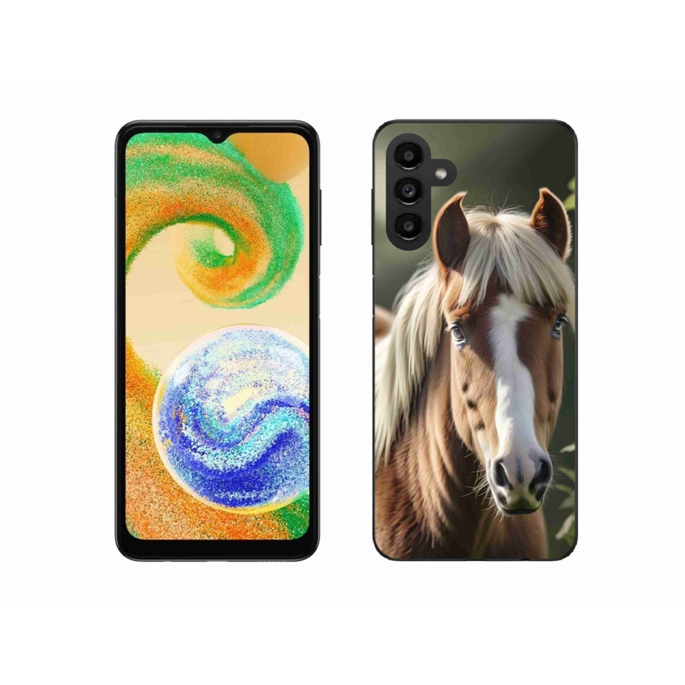 Zselés borítás mmCase Samsung Galaxy A04s (164,7x76,7x9,1 mm) - ló könnyű sörénnyel